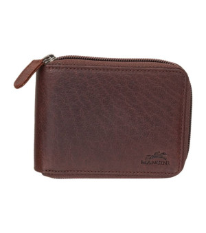Mancini, Men's Buffalo RFID Secure Zippered Billfold Wallet with Removable Passcase