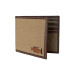 Men's Canvas with Leather Trim Bifold Wallet
