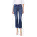 Women's High Rise Raw Step Hem Kick Flare Jeans