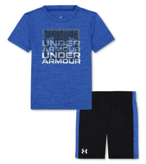 Under Armour, Toddler and Little Boys Logo T-Shirt & Shorts Set