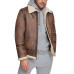 Men's Classic Faux Shearling B-3 Bomber Jacket