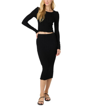 O'Neill, Juniors' Brennan Pull-On Knit Midi Skirt