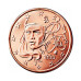 Men's French 2 Euro Coin Turquoise Money Clip