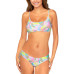 Juniors' Lace-Up Bikini Top & Ruched Bottoms