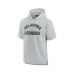 Men's and Women's Gray Oklahoma Sooners Super Soft Fleece Short Sleeve Pullover Hoodie