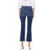 Women's High Rise Raw Step Hem Kick Flare Jeans