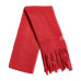 Women's Fluffy Solid Fringe-Trim Blanket Scarf
