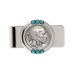 Men's Buffalo Nickel Turquoise Coin Money Clip