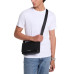 Men's Leather Mini-Flap Logo Crossbody Bag