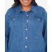 Plus Size Classic Fit Denim Jacket