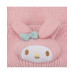 3D Plush Character Head Pink Tall Cuff Beanie