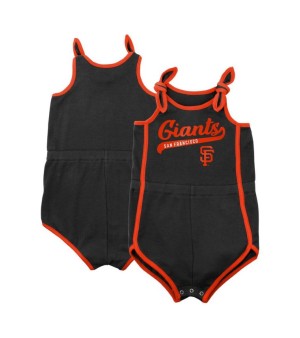 Outerstuff, Toddler Boys and Girls Black San Francisco Giants Hit and Run Bodysuit