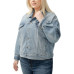 Plus Size Denim Trucker Jacket