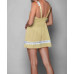 iCollection Women's Daisy Chiffon and Lace Chemise and Panty Set