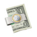 Men's Austrian Mozart One Euro Coin Money Clip