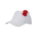 3D Bow & Ears Women s White Traditional Adjustable Hat