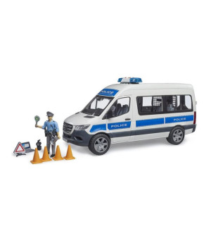 Bruder, 1/16 MB Sprinter Police Emergency Vehicle with Light & Sound Module