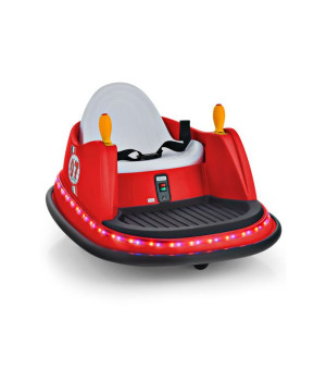 Slickblue, 12V Kids Ride On Bumper Car 360-Degree Spin Race Toy with Remote Control