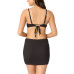 Juniors' Ribbed Scoop-Neck Bralette Bikini Top & Ribbed Pull-On Cover-Up Skirt