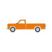 1/64 1982 Dodge Ram D-250, DOT Orange, Blue Collar Series