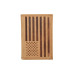 Men's Flag Embossed Leather Trifold Wallet