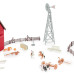 1/64 ERTL Western Ranch Play Set with Accessories