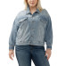 Plus Size Denim Trucker Jacket
