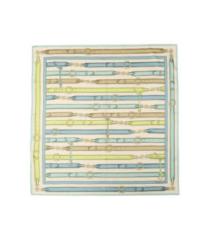 COACH, Bag Strap Print Silk Square Scarf