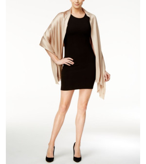 Calvin Klein, Women's Solid Satin-Feel Pashmina Scarf