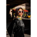 Double Sided Wool Silk Triangle Scarf Of Color Recombination